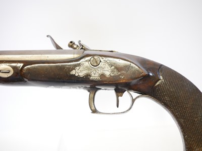 Lot French duelling pistol by Coulaux, 10inch...