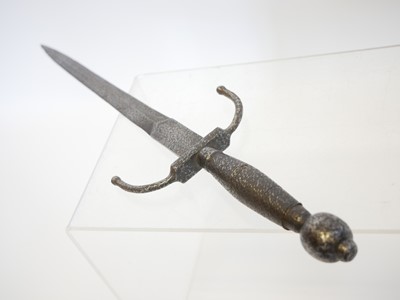 Lot 16th century and later parrying dagger, with...
