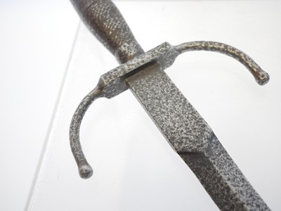 Lot 16th century and later parrying dagger, with...