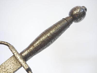 Lot 16th century and later parrying dagger, with...