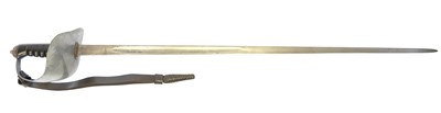 Lot City of London Yeomanry sword, 34inch fullered...
