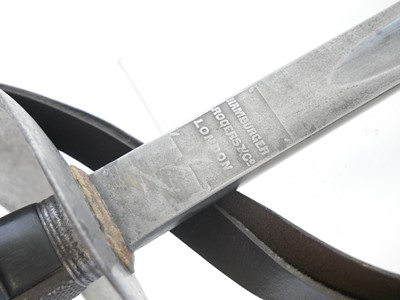 Lot City of London Yeomanry sword, 34inch fullered...