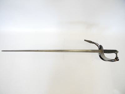 Lot City of London Yeomanry sword, 34inch fullered...