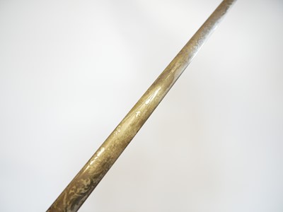 Lot Two court swords, one with the majority of the...