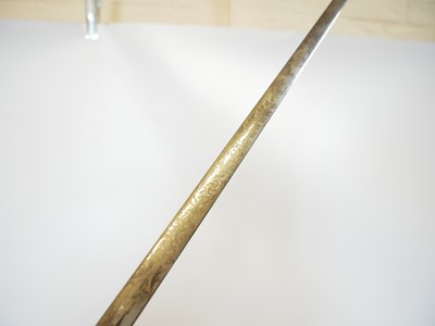 Lot Two court swords, one with the majority of the...