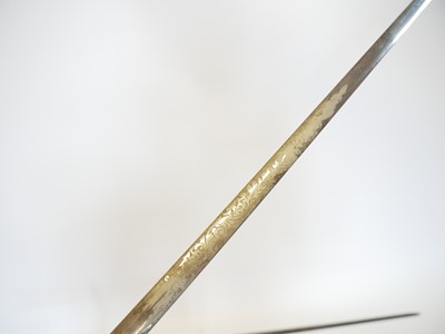 Lot Two court swords, one with the majority of the...