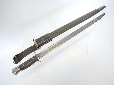 Lot Lee Enfield SMLE P.1907 bayonet, the ricasso...