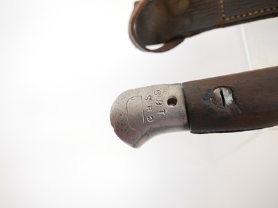Lot Lee Enfield SMLE P.1907 bayonet, the ricasso...