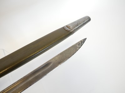 Lot Lee Enfield SMLE P.1907 bayonet, the ricasso...