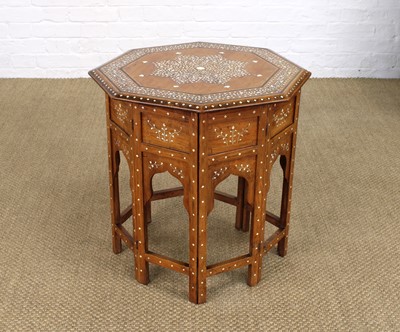 Lot 248 - An Early 20th Century Anglo-Indian Teak 'Hoshiapur' Octagonal Occasional Table