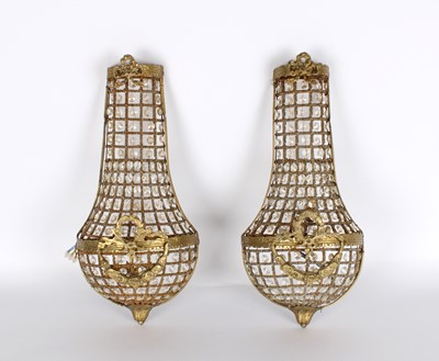 Lot 299 - Pair of French Mid-Century Wall Lights