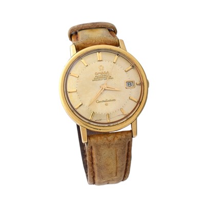 Lot 159 - A gentleman's yellow metal Omega Constellation automatic wristwatch