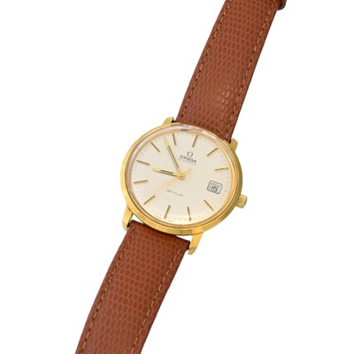Lot 160 - A gentleman's yellow metal Omega De Ville automatic wristwatch