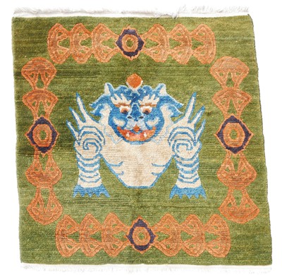 Lot 210 - A Small Tibetan Tantric-Type Rug