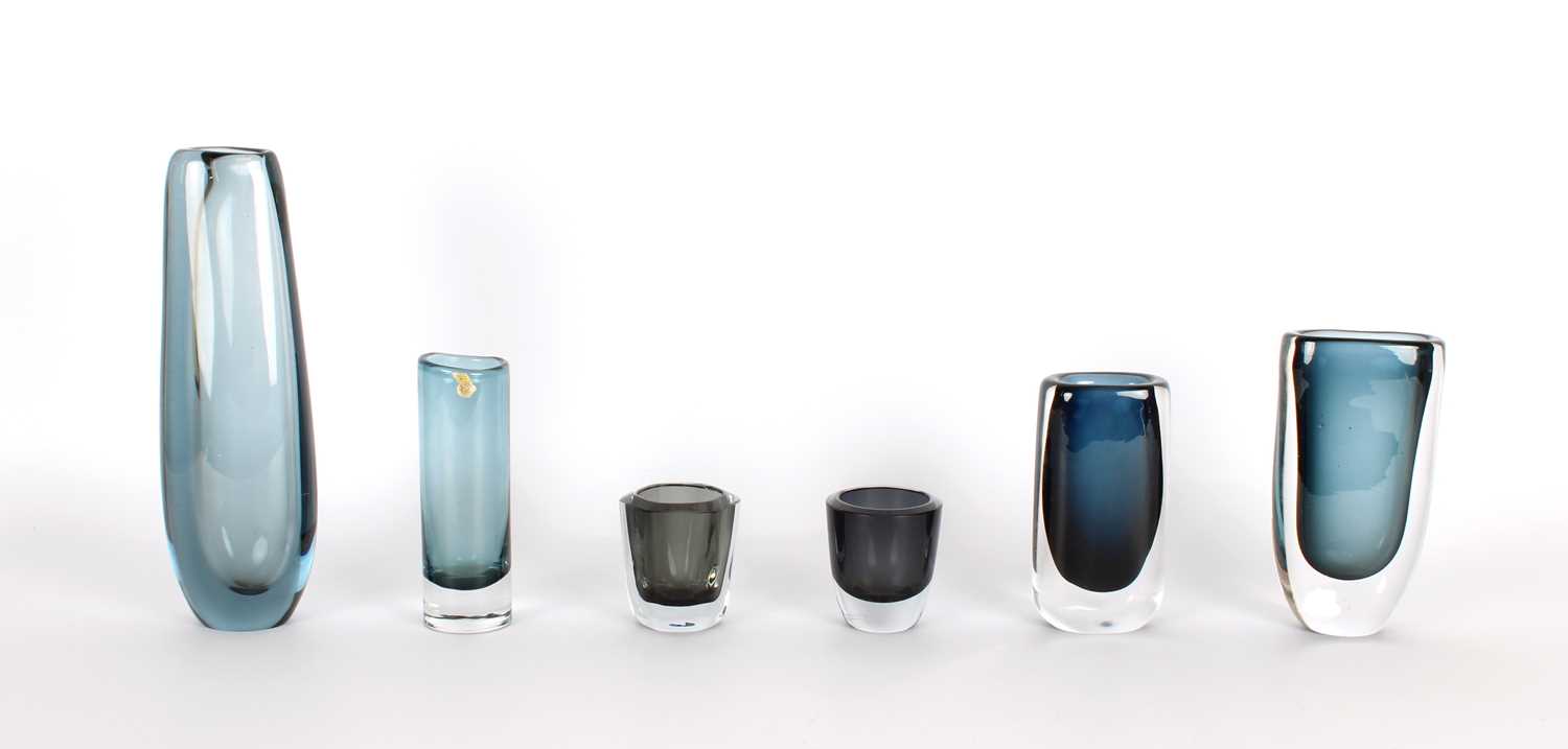 Lot Group of Scandinavian Mid-Century Art Glass