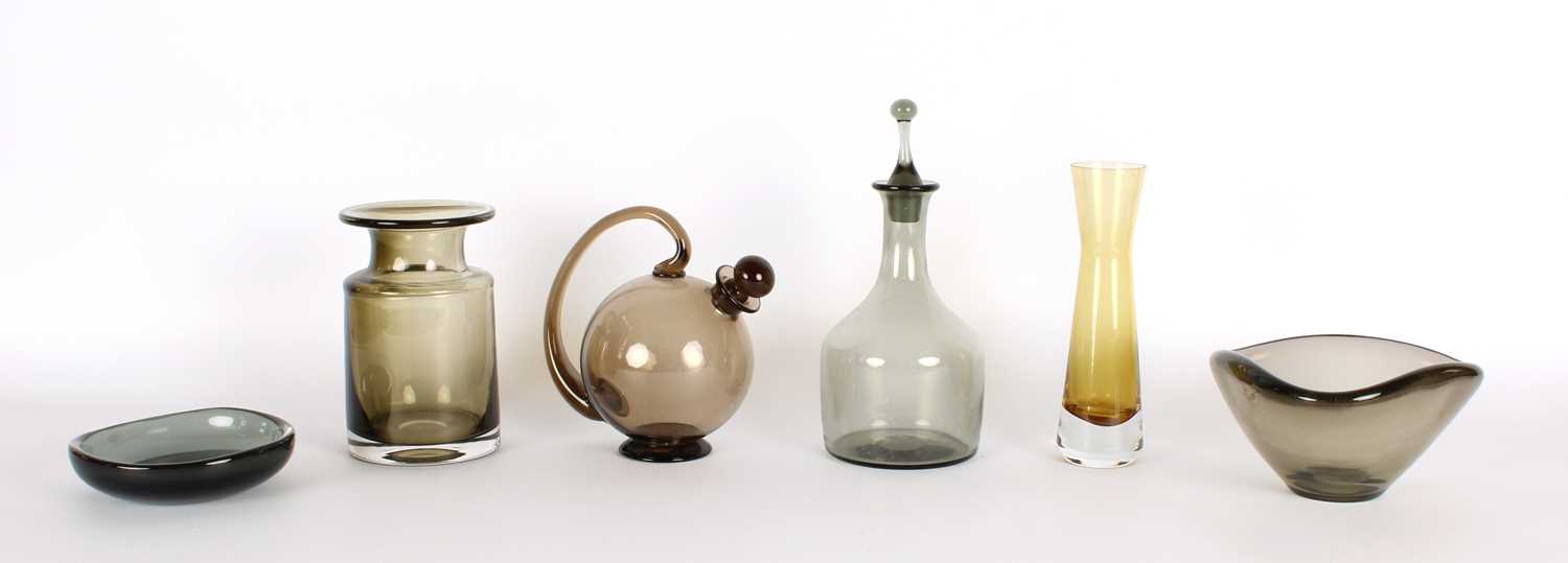 Lot Group of Scandinavian Mid-Century Art Glass