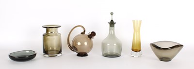 Lot Group of Scandinavian Mid-Century Art Glass