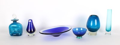 Lot Group of Scandinavian Mid-Century Art Glass