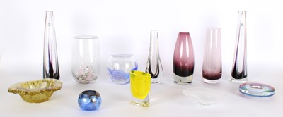 Lot Group of Scandinavian Mid-Century Art Glass