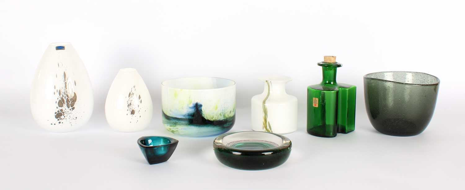 Lot Group of Scandinavian Mid-Century Art Glass