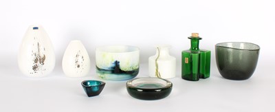 Lot Group of Scandinavian Mid-Century Art Glass
