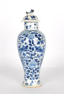 Lot 65 - A Late 19th Century Chinese Blue and White 'Two Dragons' Vase