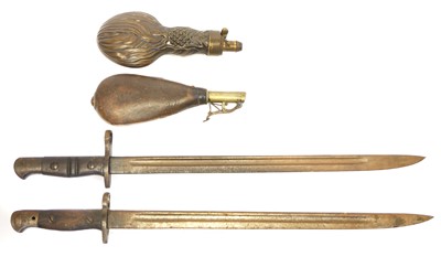 Lot P.1907 pattern Lee Enfield bayonet and a P14...