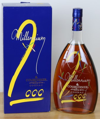 Lot 190 - 1 Litre Bottle in Original Presentation Carton Courvoisier Cognac Millennium 2000 Release