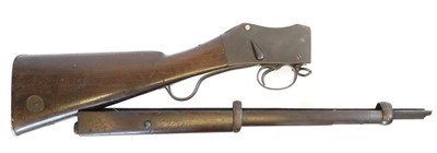 Lot The stock and action of a Greener .303 / .22...