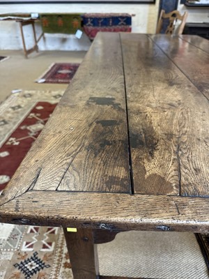 Lot 244 - A Late 18th/Early 19th Century Provincial Oak Farmhouse Table