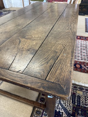 Lot 244 - A Late 18th/Early 19th Century Provincial Oak Farmhouse Table