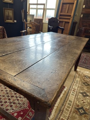 Lot 244 - A Late 18th/Early 19th Century Provincial Oak Farmhouse Table