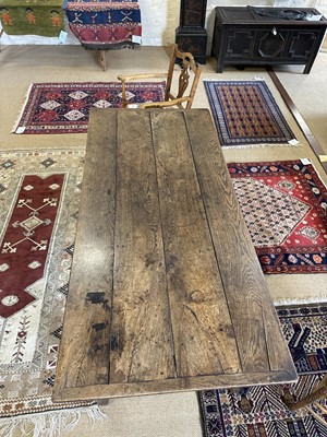 Lot 244 - A Late 18th/Early 19th Century Provincial Oak Farmhouse Table