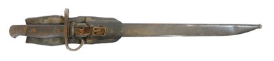 Lot Japanese Arisaka type 30 bayonet, scabbard and...