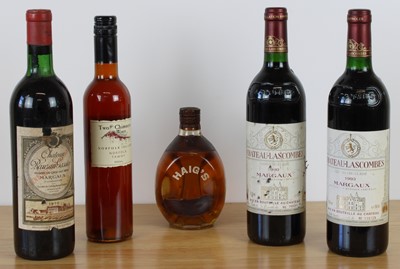 Lot 6 - 5 Bottles including Fine Grand Cru Classe Claret, 50cl