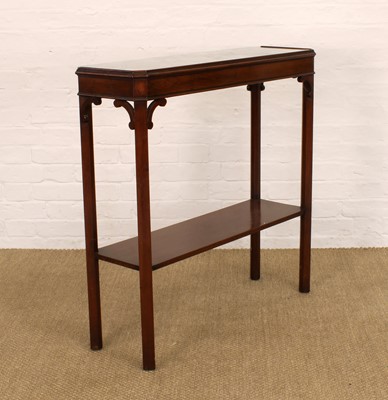Lot 254 - A Reproduction Mahogany Console or Side Table