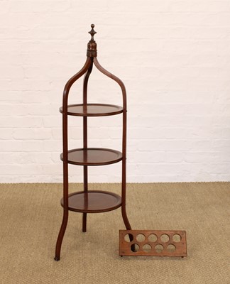 Lot 245 - An Edwardian Mahogany Cake Stand