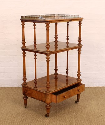Lot 215 - A Victorian Figured Walnut Whatnot