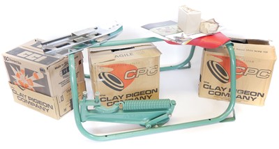Lot Almost new Bowman sit on clay pigeon trap with...