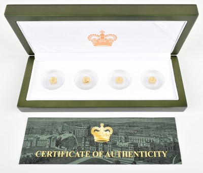 Lot 37 - Queen Elizabeth II, "100th Anniversary House of Windsor Gold Proof Four Coin Set