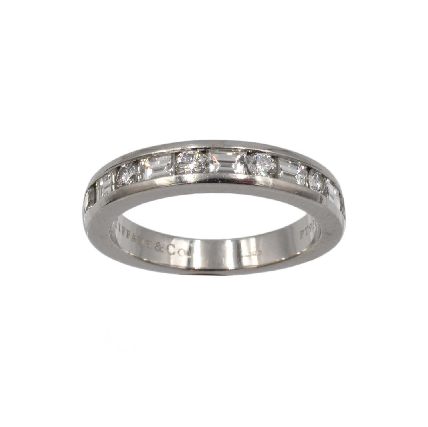 Lot Tiffany & Co diamond half eternity ring