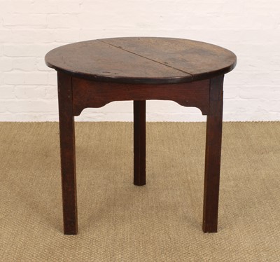 Lot 249 - A George III Provincial Oak Cricket Table