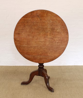 Lot 250 - A George III Provincial Oak Tilt-Top Tripod Table