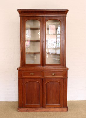 Lot 208 - A Tall Victorian Mahogany Bookcase