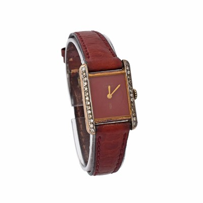 Lot A ladies coral Cartier tank watch