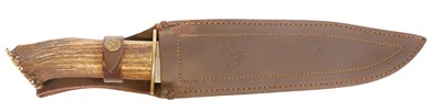 Lot Middleton knife, 8inch blade stamped J. E....