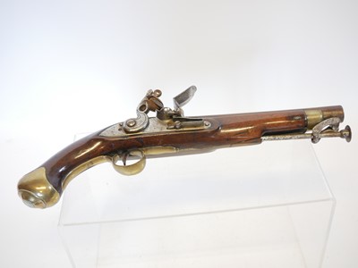 Lot 1 - Flintlock new land .650 pistol, 9inch barrel...