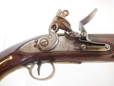 Lot 1 - Flintlock new land .650 pistol, 9inch barrel...