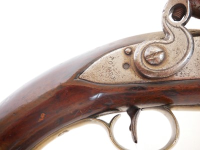 Lot 1 - Flintlock new land .650 pistol, 9inch barrel...
