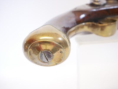 Lot 1 - Flintlock new land .650 pistol, 9inch barrel...